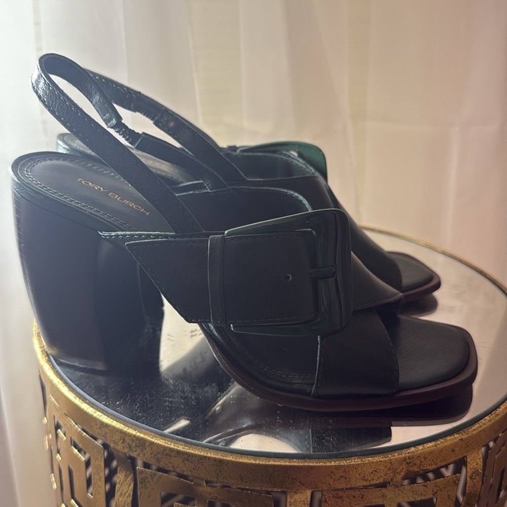 Tory Burch Banana Heel Sandal 80MM Size 10 - Picture 4 of 6